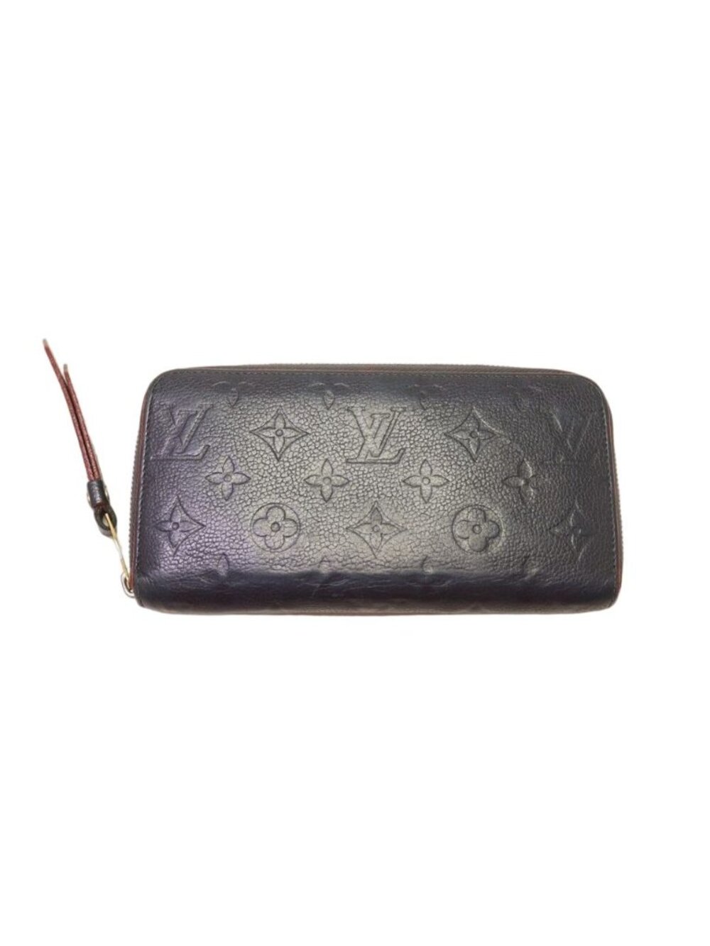 Louis Vuitton Portefeuille Clemence Monogram Empreinte Zip Around Wallet